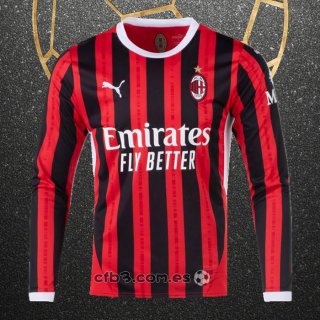 Camiseta AC Milan Primera Manga Larga 24-25