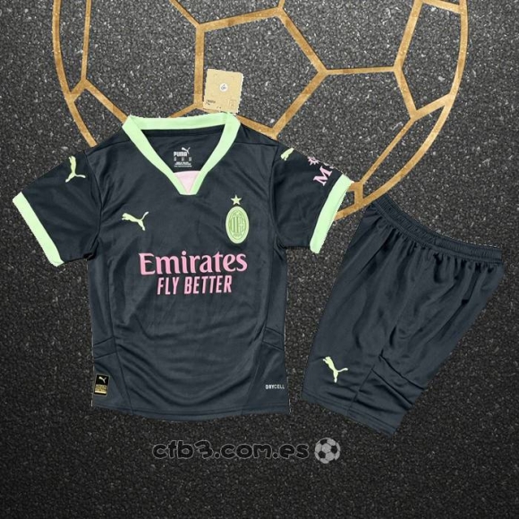 Camiseta AC Milan Tercera Nino 24-25