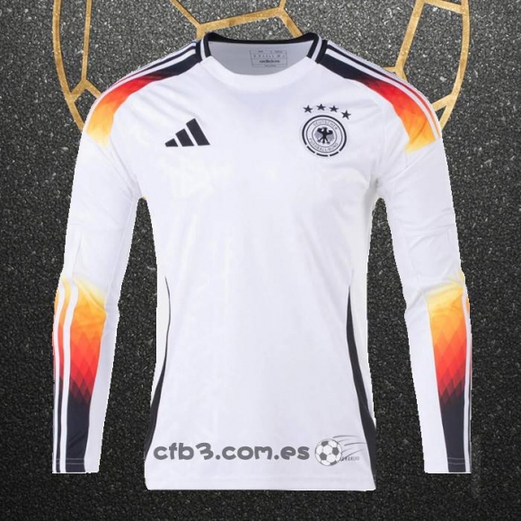 Camiseta Alemania Primera Manga Larga 2024