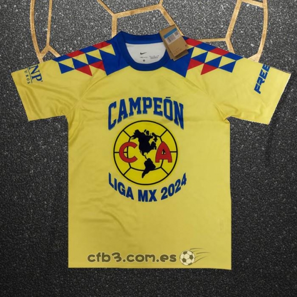 Tailandia Camiseta America Champion 24-25 Amarillo