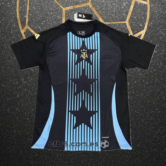 Camiseta Pre Partido del Argentina 2024 Negro