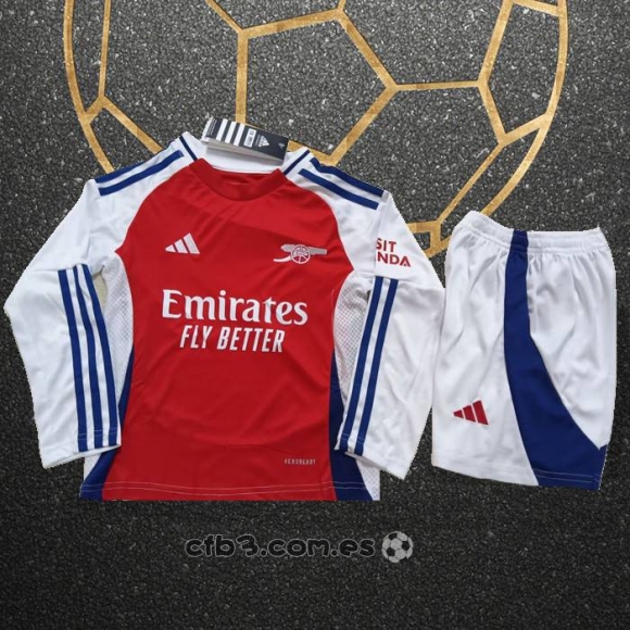 Camiseta Arsenal Primera Manga Larga Nino 24-25