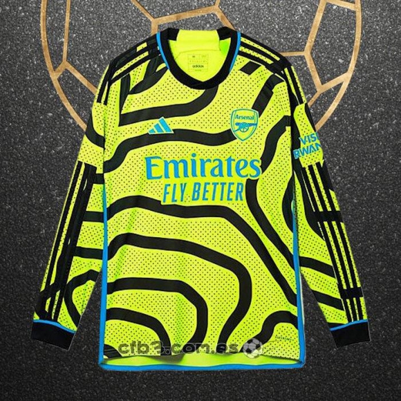 Camiseta Arsenal Segunda Manga Larga 23-24