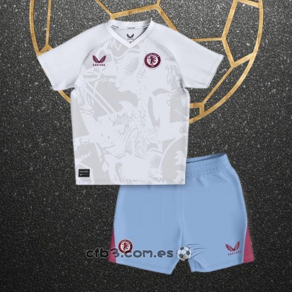 Camiseta Aston Villa Segunda Nino 23-24