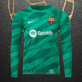 Camiseta Barcelona Portero Manga Larga 23-24 Verde