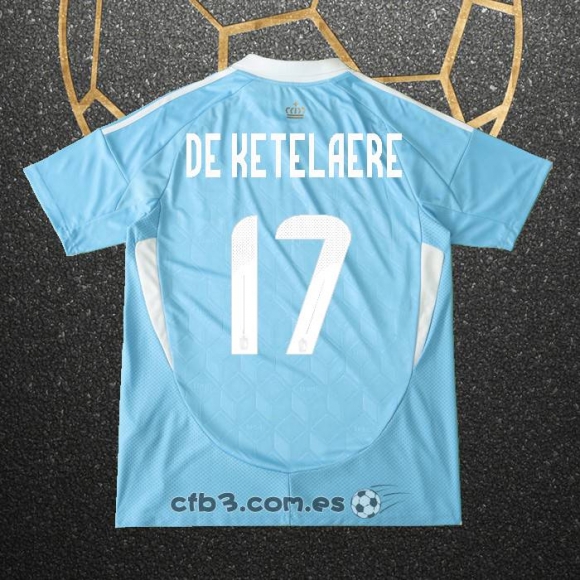 Camiseta Belgica Jugador De Ketelaere Segunda 2024