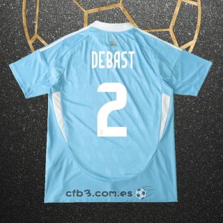 Camiseta Belgica Jugador Debast Segunda 2024