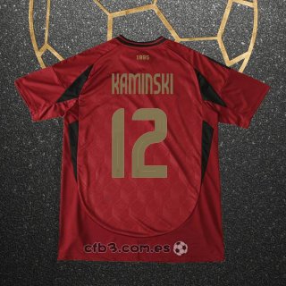 Camiseta Belgica Jugador Kaminski Primera 2024
