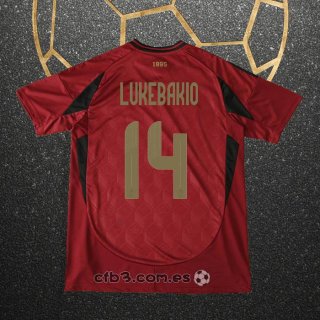 Camiseta Belgica Jugador Lukebakio Primera 2024