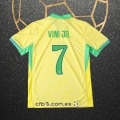 Camiseta Brasil Jugador Vini JR. Primera 2024