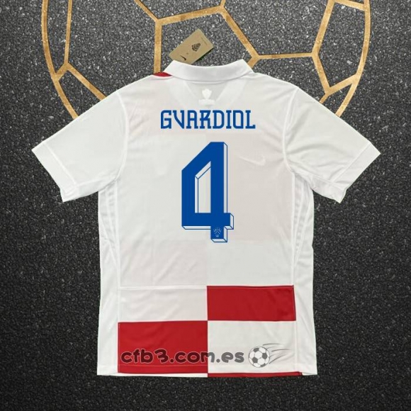 Camiseta Croacia Jugador Gvardiol Primera 2024