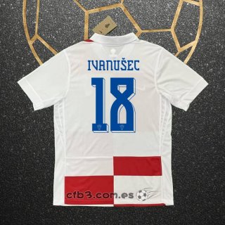 Camiseta Croacia Jugador Ivanusec Primera 2024
