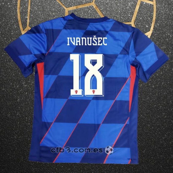 Camiseta Croacia Jugador Ivanusec Segunda 2024