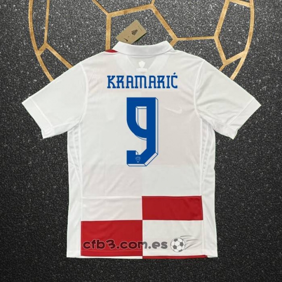 Camiseta Croacia Jugador Kramaric Primera 2024