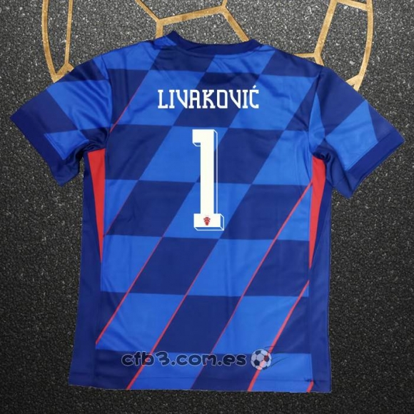 Camiseta Croacia Jugador Livakovic Segunda 2024