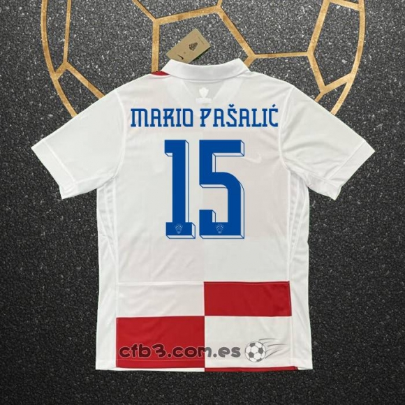 Camiseta Croacia Jugador Mario Pasalic Primera 2024