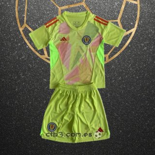 Camiseta Escocia Portero Primera Nino 2024