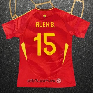 Camiseta Espana Jugador Alex B. Primera 2024