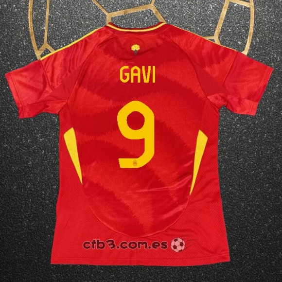 Camiseta Espana Jugador Gavi Primera 2024