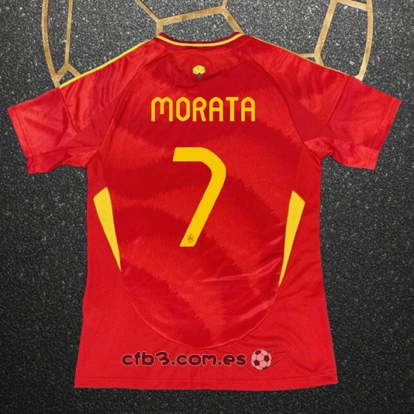 Camiseta Espana Jugador Morata Primera 2024