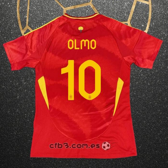 Camiseta Espana Jugador Olmo Primera 2024