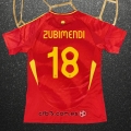 Camiseta Espana Jugador Zubimendi Primera 2024