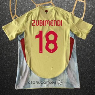 Camiseta Espana Jugador Zubimendi Segunda 2024