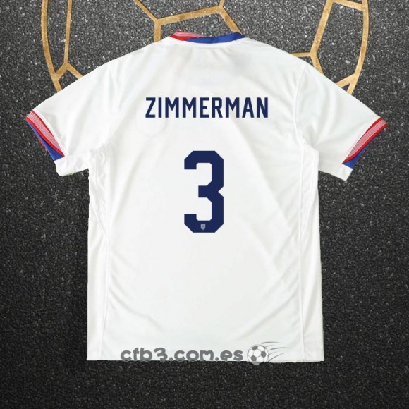 Camiseta Estados Unidos Jugador Zimmerman Primera 2024