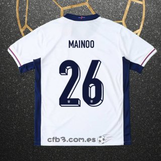 Camiseta Inglaterra Jugador Mainoo Primera 2024