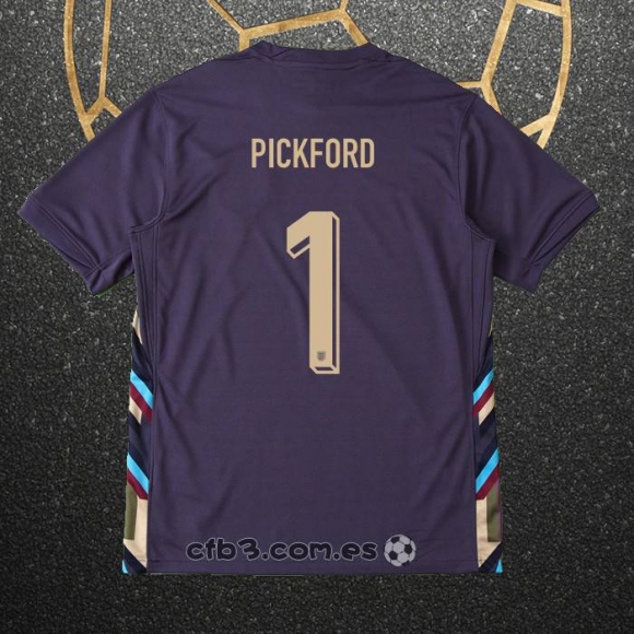 Camiseta Inglaterra Jugador Pickford Segunda 2024