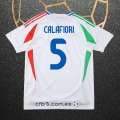 Camiseta Italia Jugador Calafiori Segunda 24-25