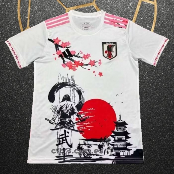 Tailandia Camiseta Japon Anime Aamurai 24-25 Blanco