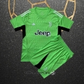 Camiseta Juventus Portero Nino 23-24 Verde