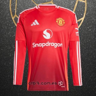 Camiseta Manchester United Primera Manga Larga 24-25