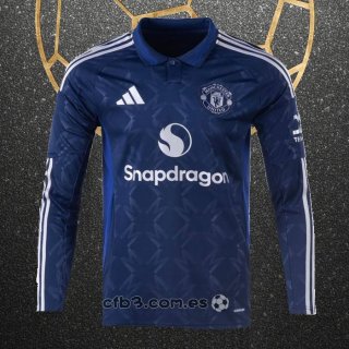 Camiseta Manchester United Segunda Manga Larga 24-25