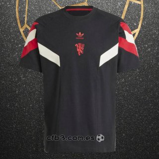 Camiseta Pre Partido del Manchester United 2024 Negro