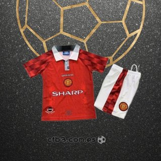 Retro Camiseta Manchester United Primera Nino 1996-1998