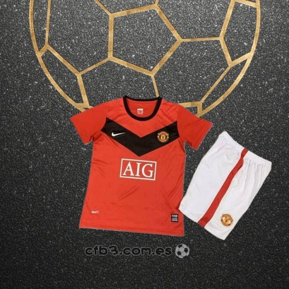 Retro Camiseta Manchester United Primera Nino 2009-2010