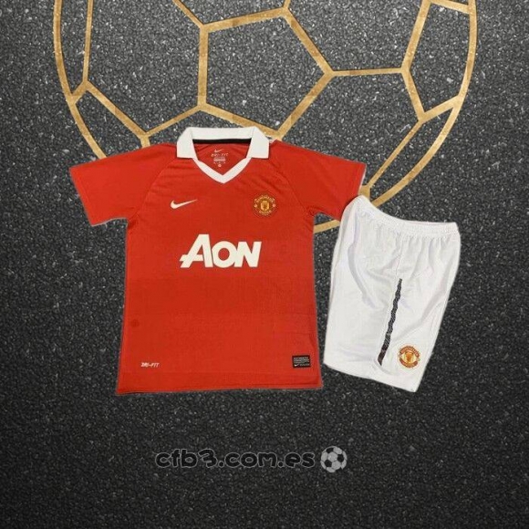 Retro Camiseta Manchester United Primera Nino 2010-2011