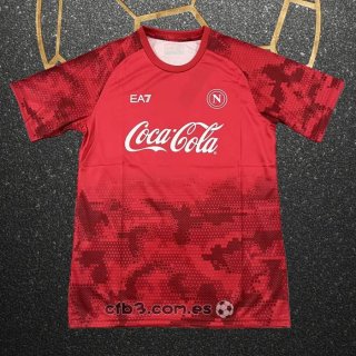 Camiseta de Entrenamiento Napoli 24-25 Rojo