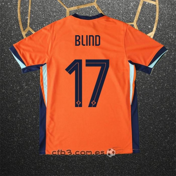 Camiseta Paises Bajos Jugador Blind Primera 2024