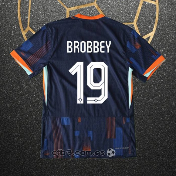 Camiseta Paises Bajos Jugador Brobbey Segunda 2024
