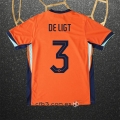 Camiseta Paises Bajos Jugador De Ligt Primera 2024