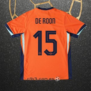 Camiseta Paises Bajos Jugador De Roon Primera 2024