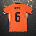 Camiseta Paises Bajos Jugador De Vrij Primera 2024