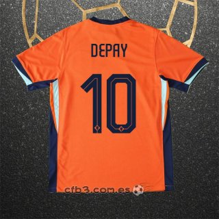 Camiseta Paises Bajos Jugador Depay Primera 2024