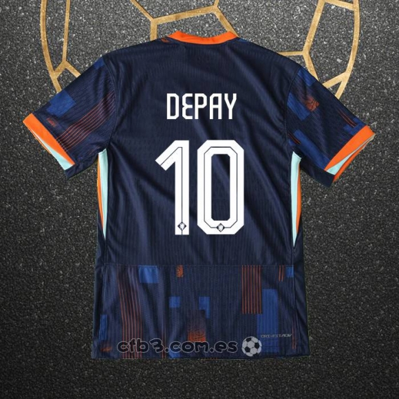 Camiseta Paises Bajos Jugador Depay Segunda 2024