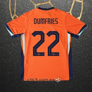 Camiseta Paises Bajos Jugador Dumfries Primera 2024