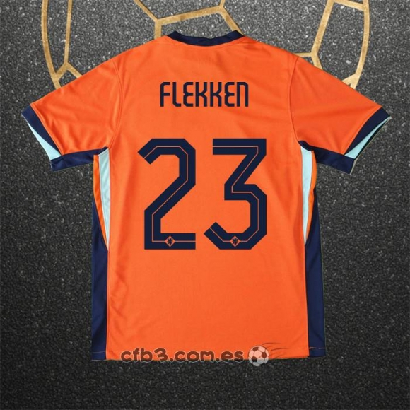 Camiseta Paises Bajos Jugador Flekken Primera 2024