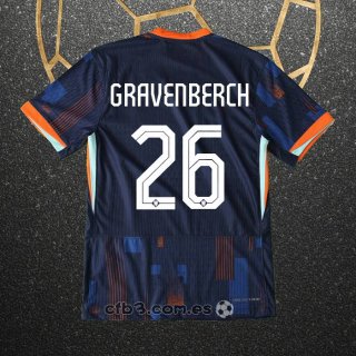 Camiseta Paises Bajos Jugador Gravenberch Segunda 2024